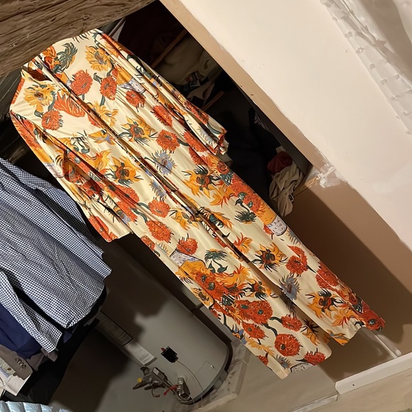 Vintage 1970s Van Gogh art print dress - Picture 15 of 15